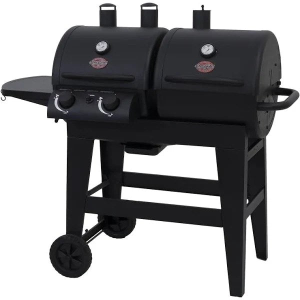 Char-Griller E5030 Dual Charcoal/Gas Grill with 2 Burners