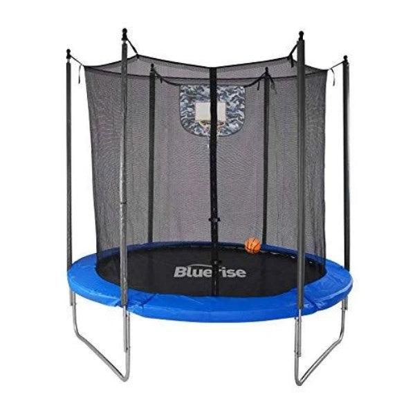Bluerise Trampoline 6ft Toddler Trampoline with Enclosure Net Easy to Assemble Kids Trampoline Indoor Recreational Trampoline Outdoor Trampoline for