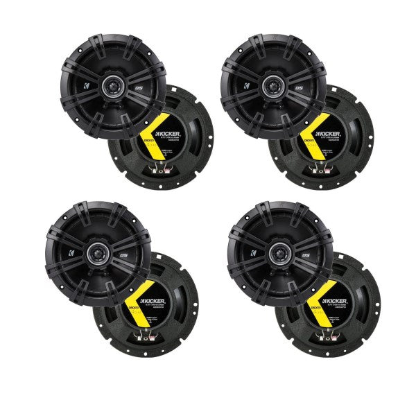Kicker 43DSC6704 D-Series 6.75 240W 2-Way Car Audio Coaxial Speakers (8 Pack)
