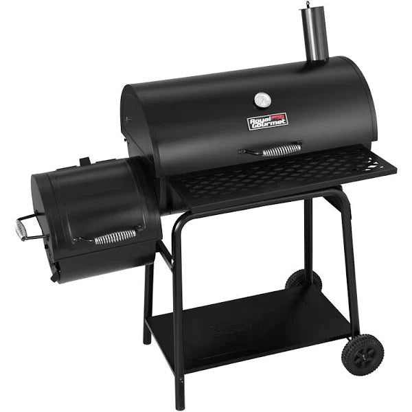 Royal Gourmet CC1830FB 30in Charcoal Grill with Offset Smoker, Black