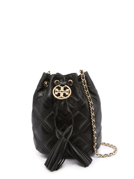 Fleming Mini Leather Bucket Bag TORY BURCH