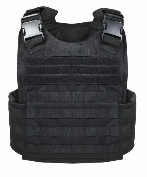 Rothco Molle Plate Carrier Vest - Black