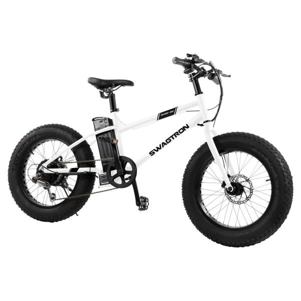 Swagtron EB-6 Bandit E-Bike 350W, White