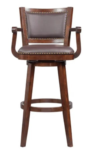 Cammy Swivel Bar Stool Darby Home Co Color: Cappuccino