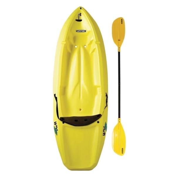 Lifetime Wave 6 Youth Kayak with Paddle, Yellow