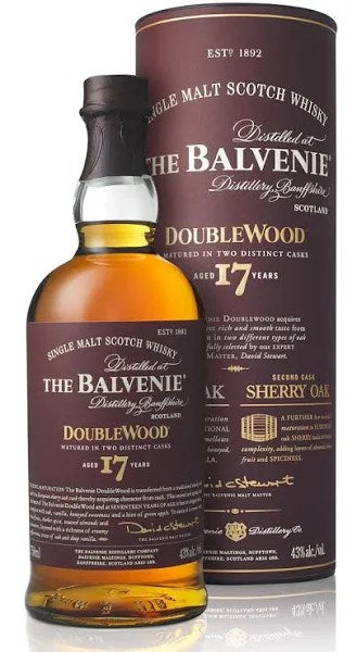 Balvenie Doublewood 17 Year Old Single Malt Scotch Whisky - 750 ml bottle