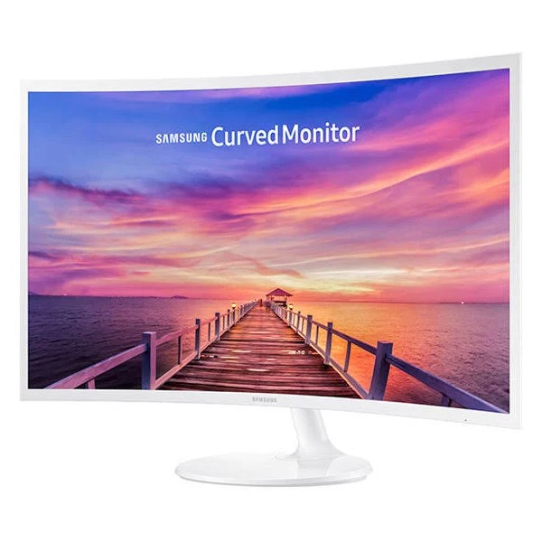 Samsung - Cf391 Series C32F391FWN 32 LED Curved FHD FreeSync Monitor - High Glossy White