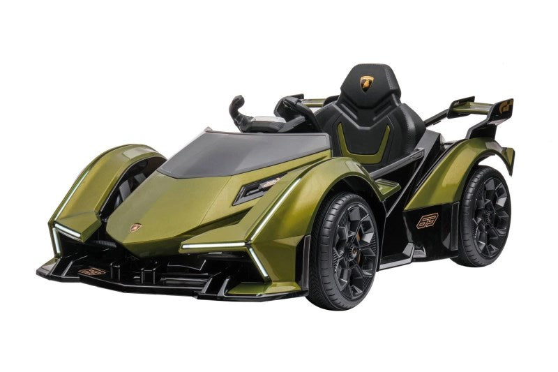 Dakott Lamborghini V12 Vision Gran Turismo Ride on Sports Car for Kids., Army Green, Large