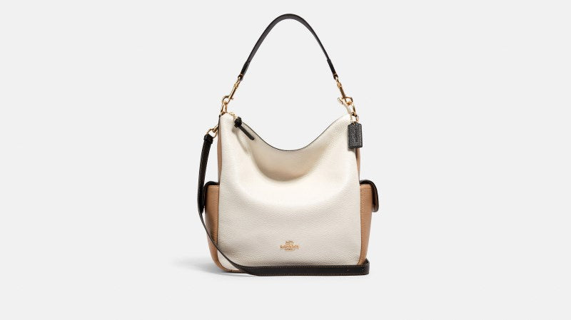 Coach Women s Pennie Shoulder Bag in Colorblock White