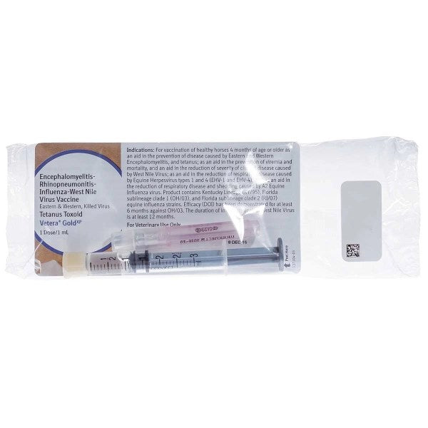 Vetera Gold XP - Equine Vaccine - 1 Dose Syringe