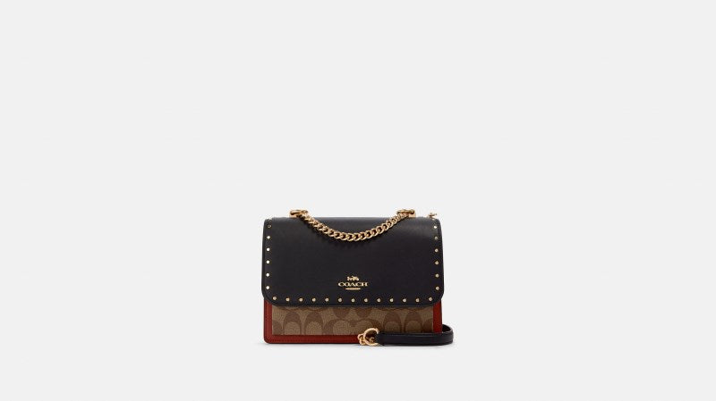 COACH Women s Klare Crossbody In Signature Canvas With Rivets In Multicolor