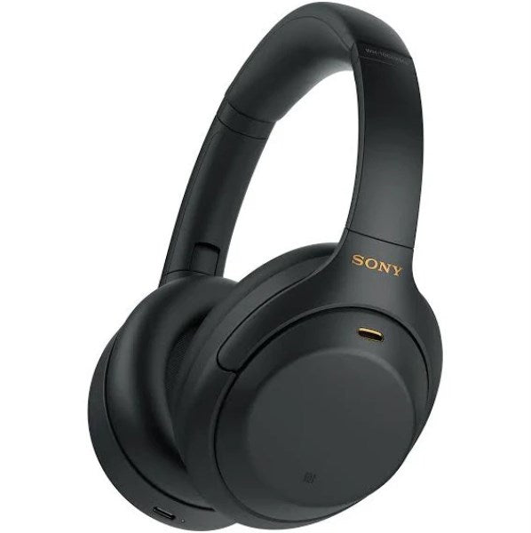 Sony WH-1000XM4 - Headphones with mic - full size - Bluetooth - wireless - NFC - active noise canceling - 3.5 mm jack - black
