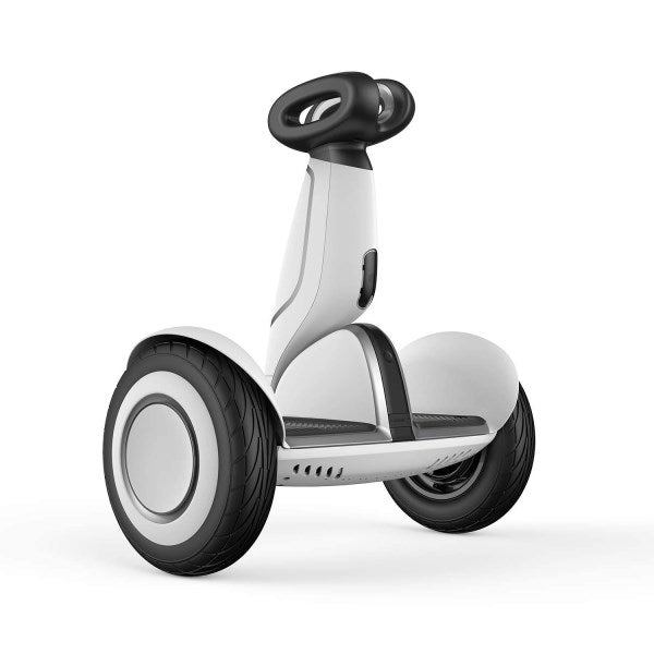 Ninebot S-Plus Smart Self-Balancing Electric Scooter with Intelligent Lighting and Battery System, Remote Control and Auto-Following Mode, White