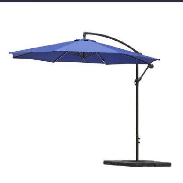 Larry 120 Cantilever Umbrella Arlmont & Co. Fabric Color: Royal Blue