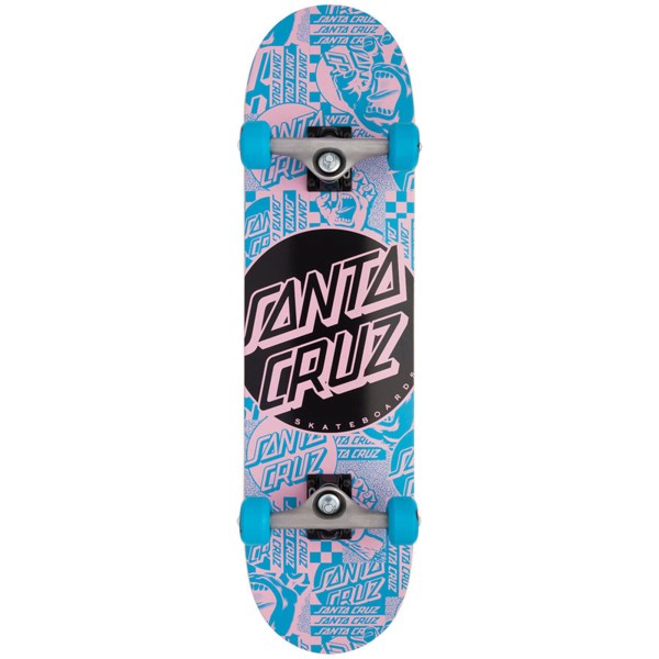 Santa Cruz Flier Dot Full Skateboard Complete