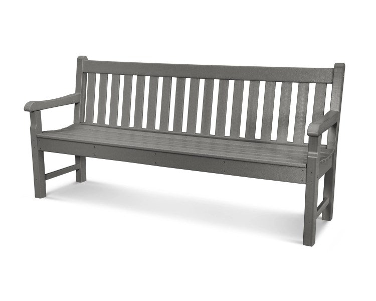 POLYWOOD Rockford 72 Bench - Slate Grey