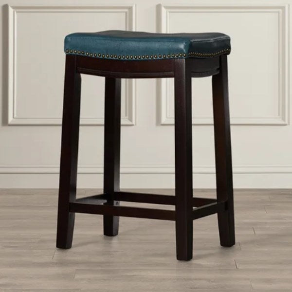 Sackler Bar & Counter Stool Three Posts Seat Height: Counter Stool (26 Seat Height), Color: Blue