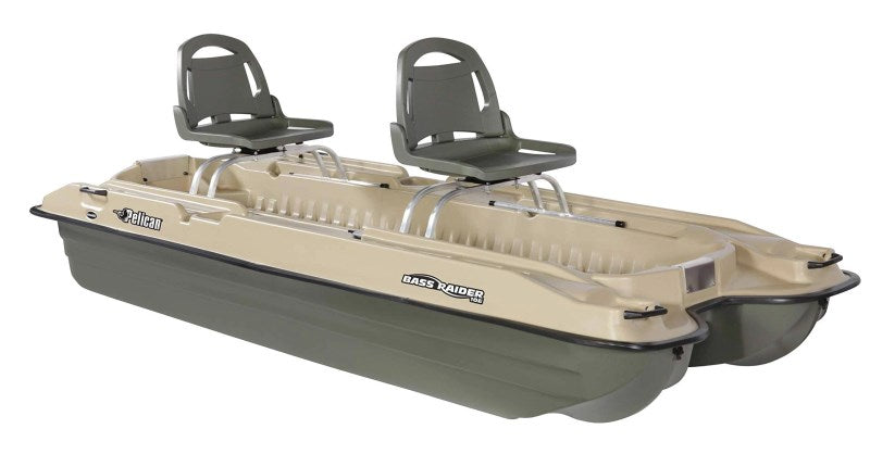 Pelican Bass Raider Boat - 2 Person Fishing Boat - 10 ft, Size: 122 inch x 50 inch x 20.75 inch