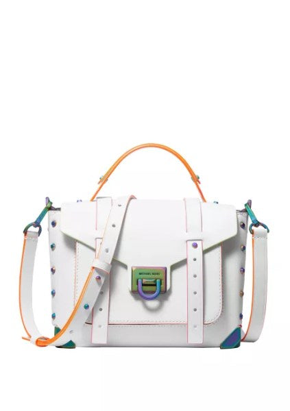Michael Kors Bags | Michael Kors Manhattan MD Satchel White | Color: White | Size: Os | Shelsley92 s Closet