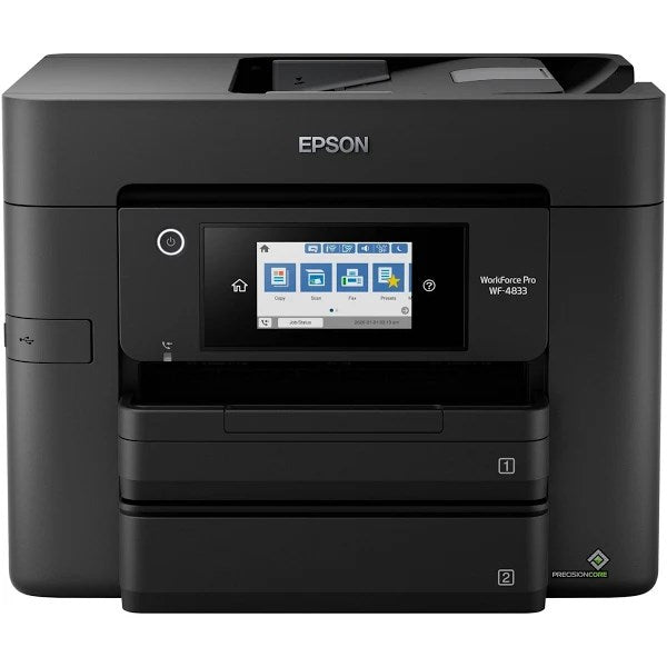 Epson WorkForce Pro Wf-4833 All-in-One Color Inkjet Printer, Copier, Scanner - Black 82735180