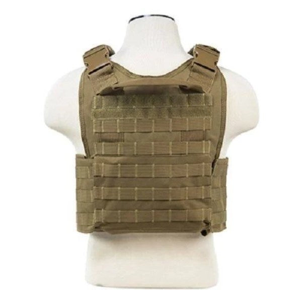 NcSTAR Plate Carrier Vest with 10 x 12 Soft Panels Tan