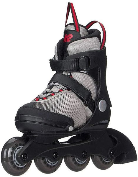 K2 Raider Youth Inline Skates - Gray/Red - Size 11-2