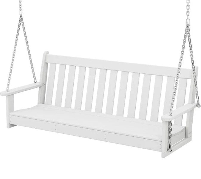 POLYWOOD 60 Vineyard Swing - White