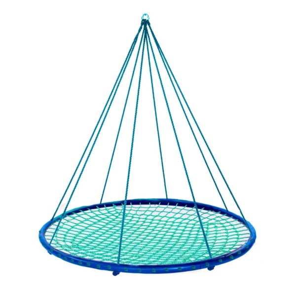 HearthSong Sky Island Giant Outdoor Hanging Round Platform Swing for Multiple Kids