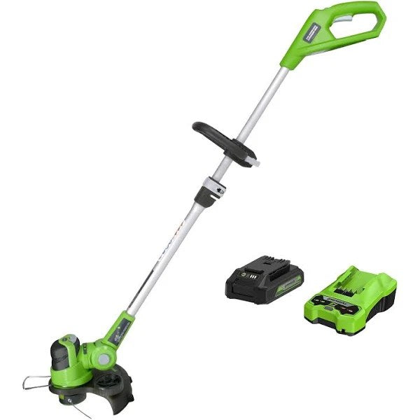 Greenworks 12-Inch 24V Cordless String Trimmer, Battery Included