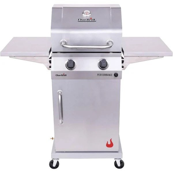 Char-Broil 463660421 Performance 2-Burner Cabinet Style Liquid Propane Gas Grill Stainless Steel