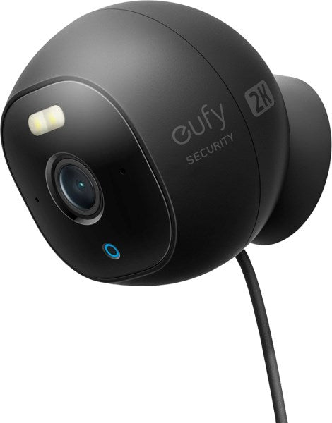Eufy - Security Outdoor Cam 2K Spotlight Wired - Black T8441J11