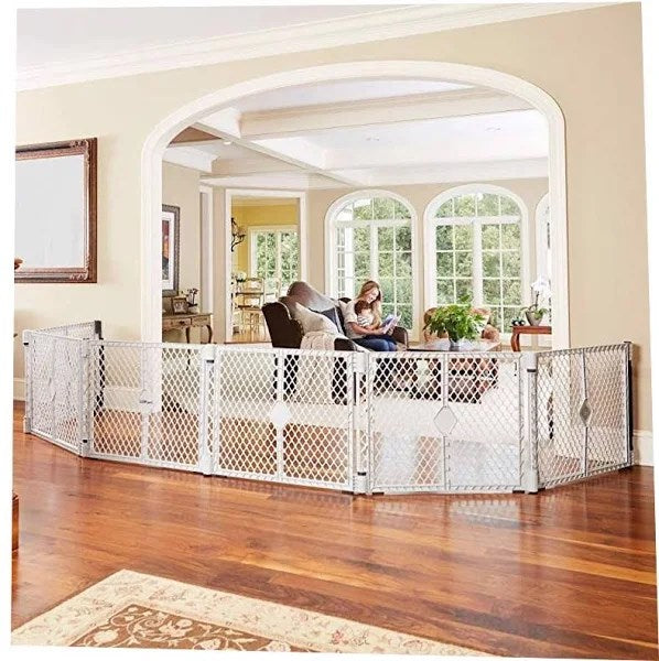 North States Superyard Play Yard Barrier with Wall Mount Kit