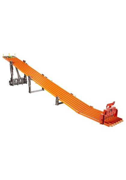 Hot Wheels - Super 6-Lane Raceway Track Set - Orange - V1983 - 027084957792