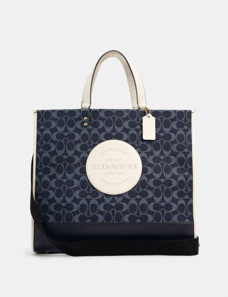 Dempsey Carryall In Signature Jacquard With Stripe And Coach Patch