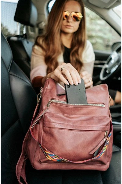 brielle convertible bag Modern - Taffy Pink