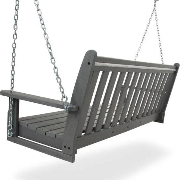 POLYWOOD 60 Vineyard Swing - Slate Grey