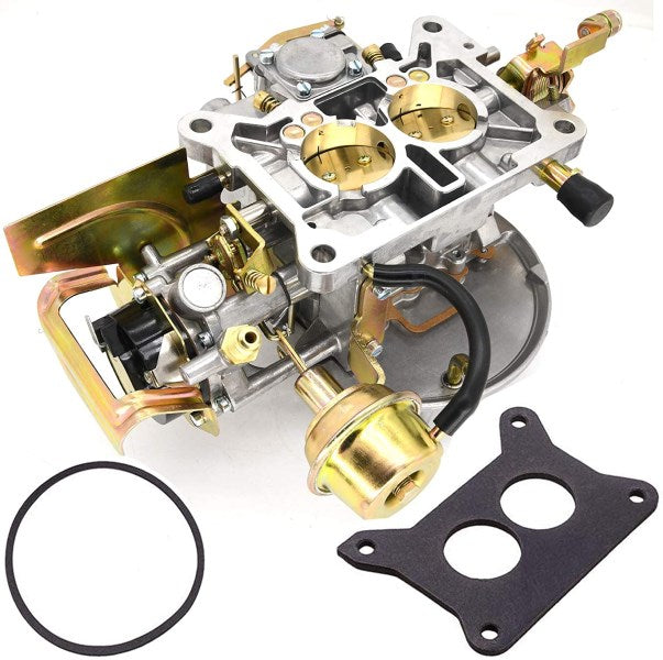2 Barrel Carburetor Carb 2100 Carburetor 2150 Carburetor Compatible with Ford 289 302 351 Cu Jeep Engine F100 F250 F350 with Electric Choke Mounting