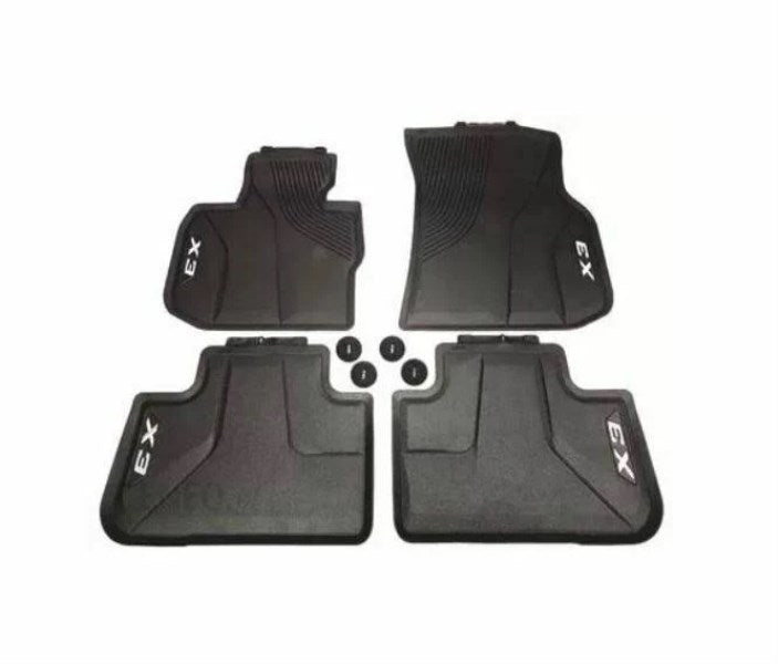 Genuine Bmw G01 X3 F97 All Weather Rubber Floor Mats Front & Rear Set