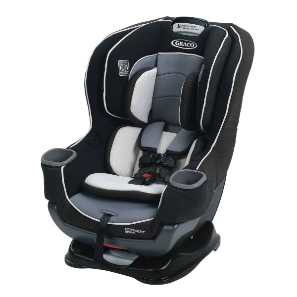 Graco Gotham Extend2Fit Convertible Car Seat, Black/Grey