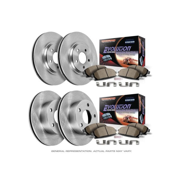 Brake Disc and Pad Kit, PowerStop KOE693