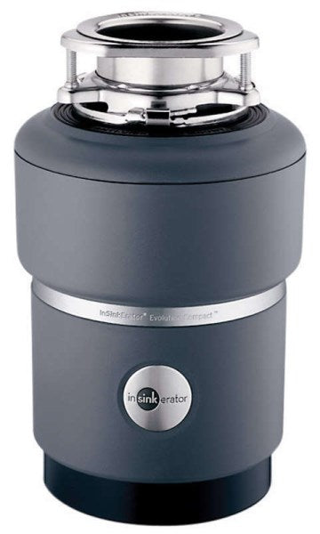 InSinkErator Evolution Compact Garbage Disposal - 3/4 HP - Black/Gray