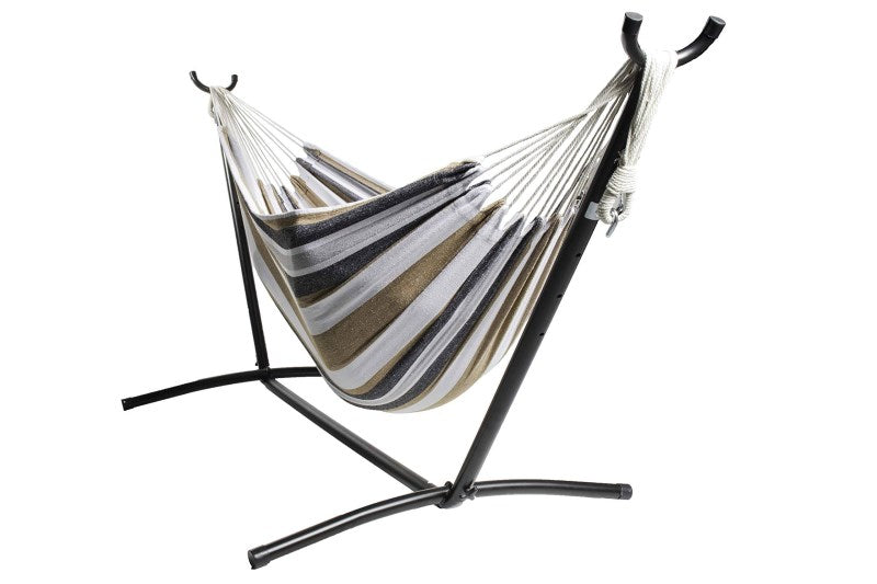 Backyard Expressions Double Hammock with Carry Bag and Stand Saharan Nights