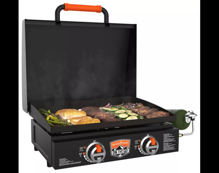 Blackstone 1968 on The Go Tabletop Griddle with Hood - 22
