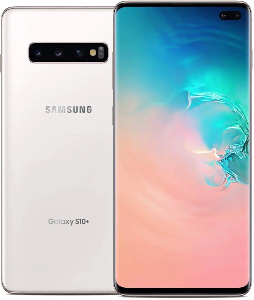 Refurbished Samsung Galaxy S10+ G975u 128GB Factory Unlocked Android Smartphone Like New, White
