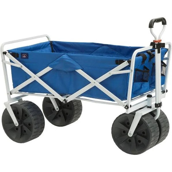 Mac Sports All-Terrain Collapsible Beach Wagon, Blue/White