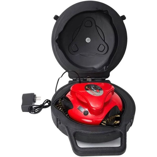 Grillbot Automatic Outdoor Grill Cleaning Robot with Carry Case, Red