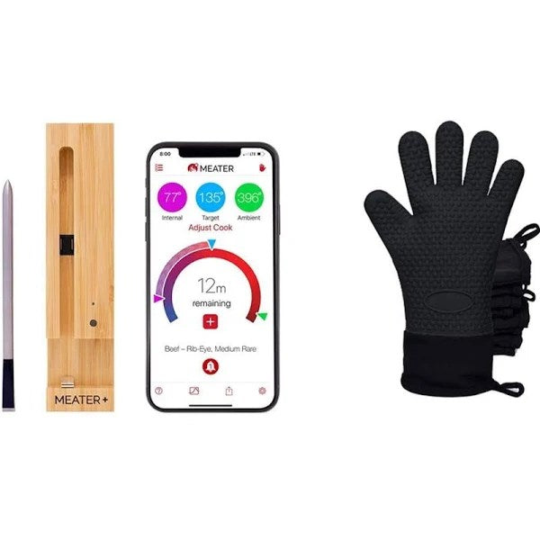 MEATER+165ft Long Range Smart Wireless Meat Thermometer for The Oven Grill Kitch