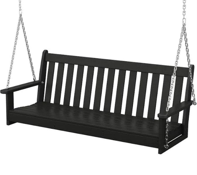 POLYWOOD 60 Vineyard Swing - Black