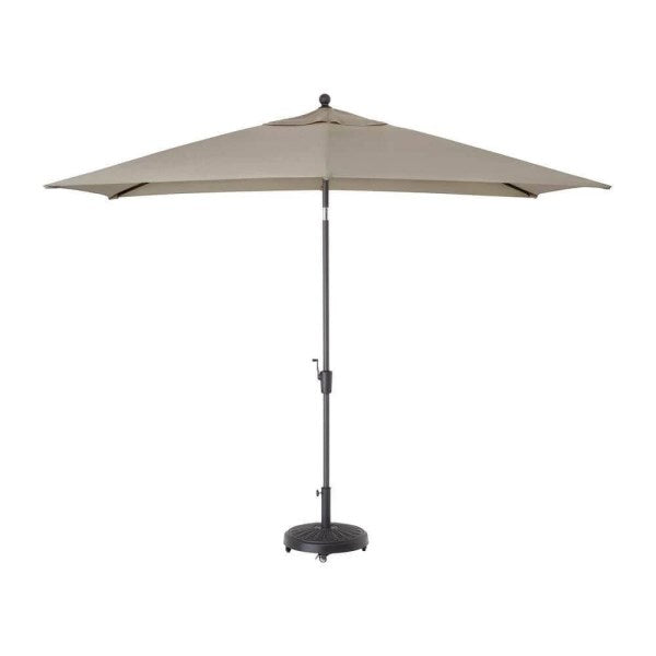 Hampton Bay 6.5 ft. x 10 ft. Aluminum Market Tilt Patio Umbrella in Riverbed UB003A