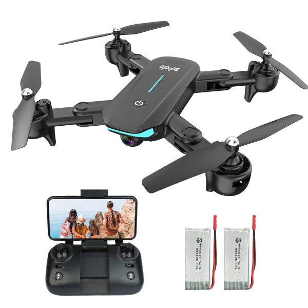 WiFi FPV Drone with 1080p HD Camera, 40 Mins Flight Time,Foldable Drone for Be